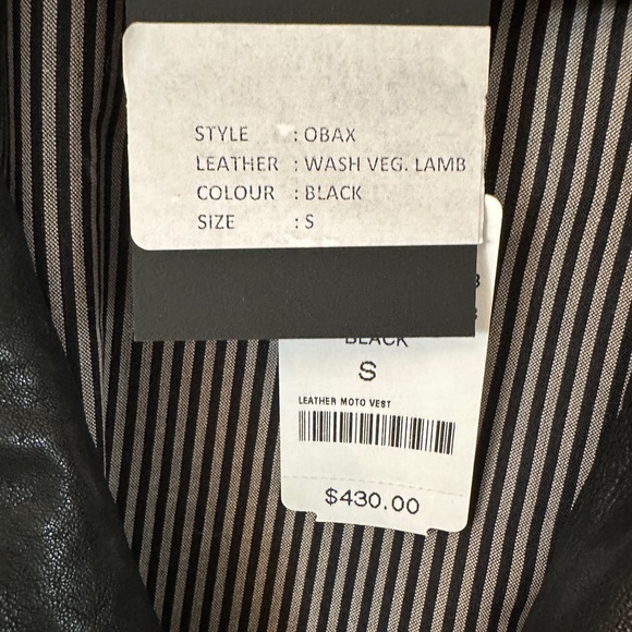 Mendocino leather vest NWT - Picture 2 of 7